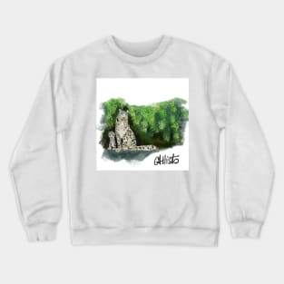 ALO - Snow Leopard Crewneck Sweatshirt